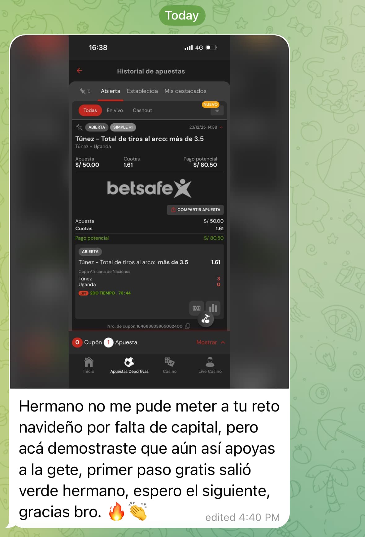 Testimonio de resultado 4