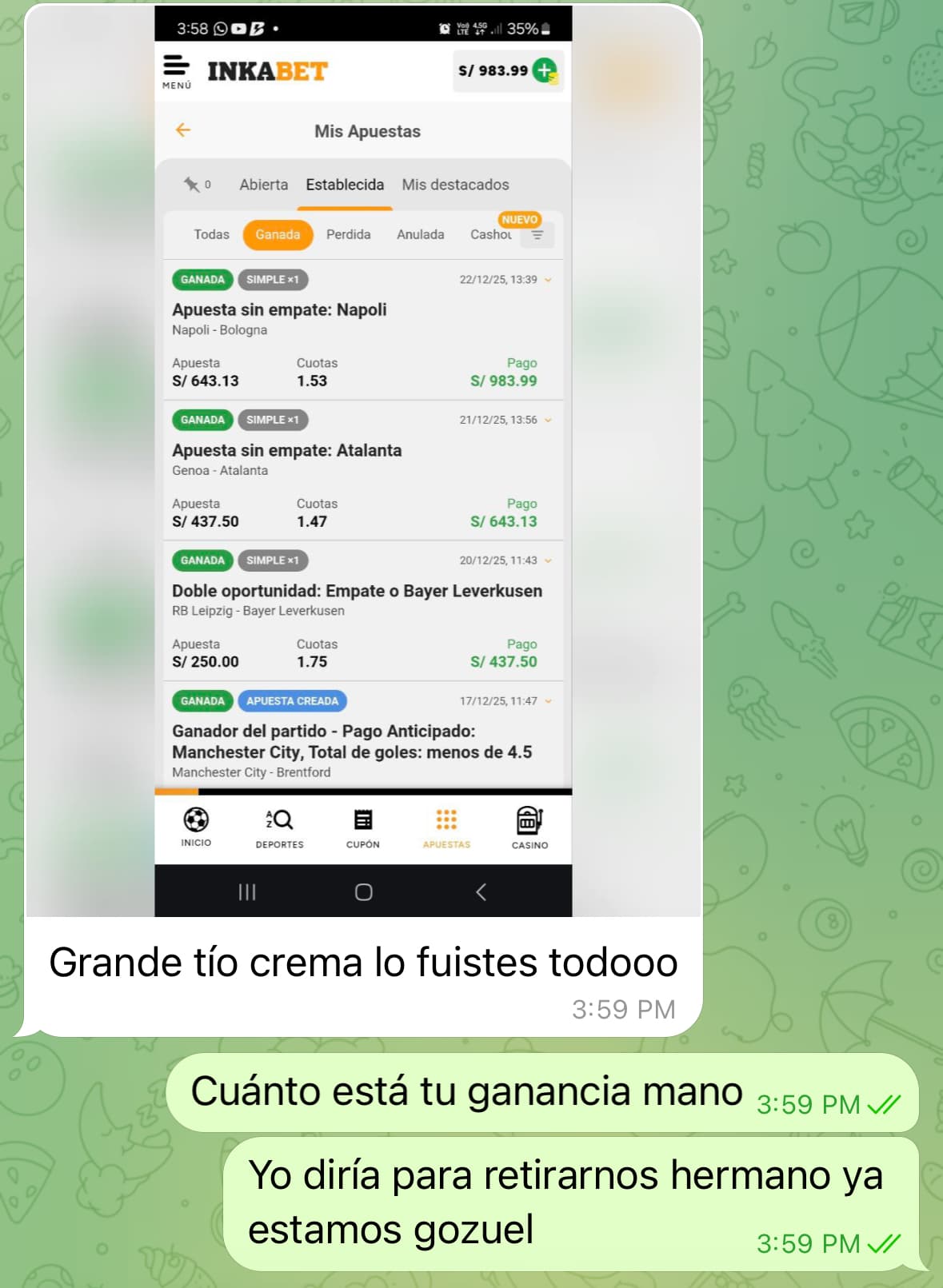 Testimonio de resultado 6